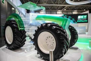 BKT company showed a new tractor tire series Agrimax