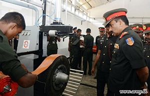 Sri Lanka Army established its center for tire retreading